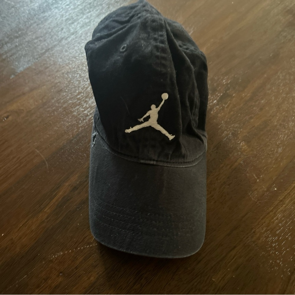 Jordan Black Kids Cap with Iconic Logo